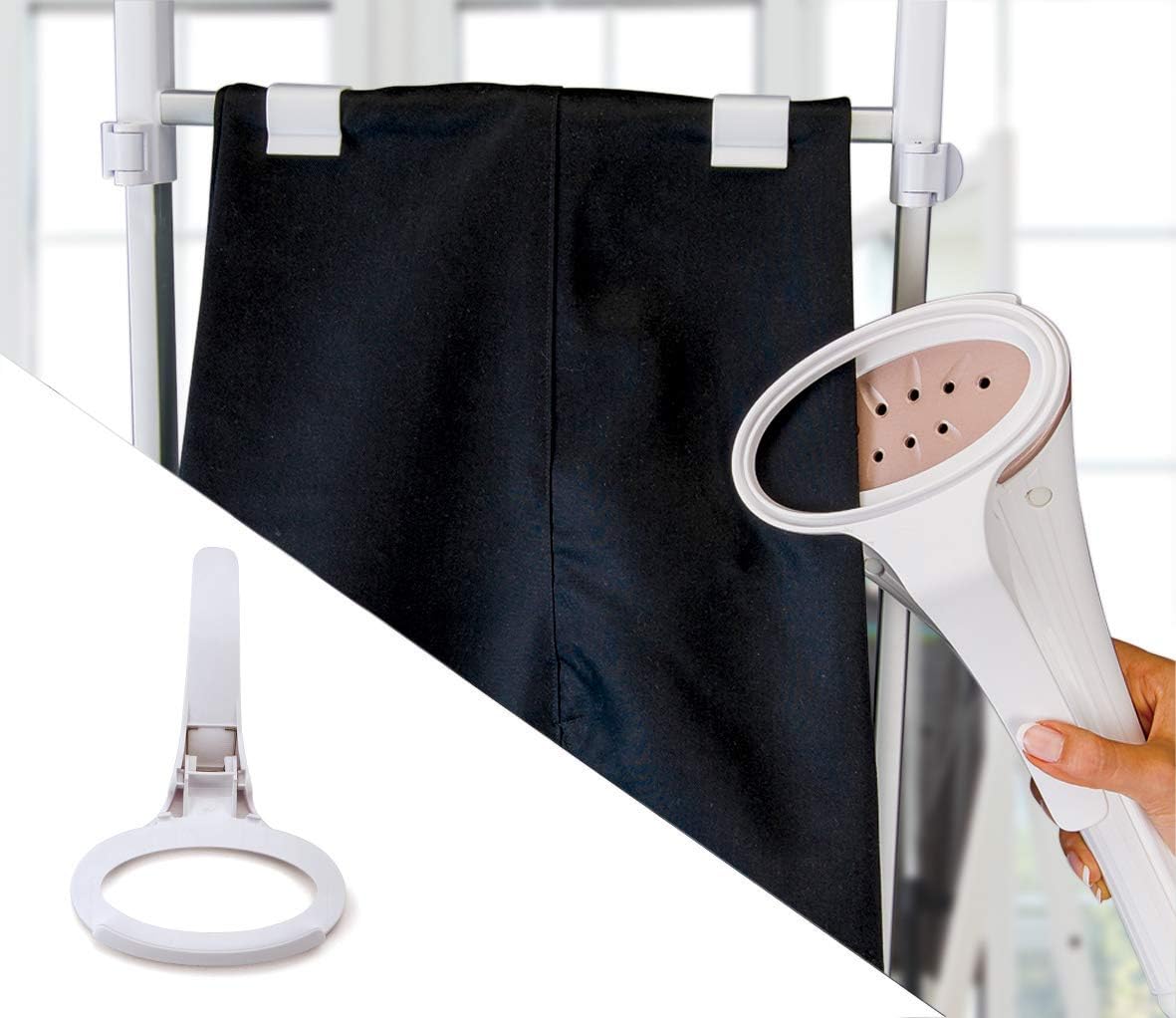 Black & Decker 2000W 2L Digital Garment Steamer 40gm/min Steam, With Detachable Board, Adjustable Poles Rotary Wheels+Multiple بلاك+ديكر مكواة بخار رقمية 2000 واط، ابيض/ذهبي Black & Decker 2000W 2L Digital Garment Steamer 40gm/min Steam, With Detachable Board, Adjustable Poles Rotary Wheels+Multiple بلاك+ديكر مكواة بخار رقمية 2000 واط، ابيض/ذهبي